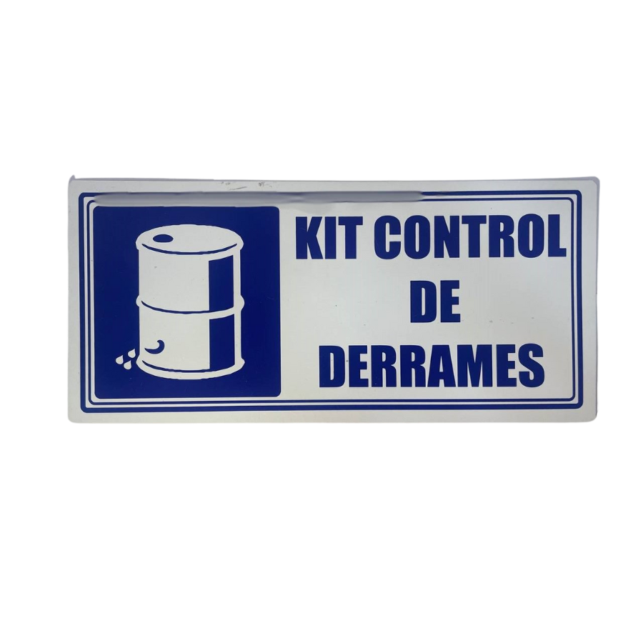 LETRERO DE SENALIZACION 30 X 15 CM STANDARD-KIT DE CONTROL DE DERRAMES - Imagen 1