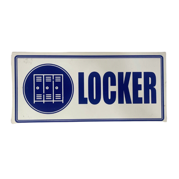 LETRERO DE SENALIZACION 30 X 15 CM STANDARD-LOCKER - Imagen 1