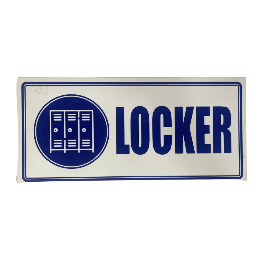 LETRERO DE SENALIZACION 30 X 15 CM STANDARD-LOCKER - Imagen 1