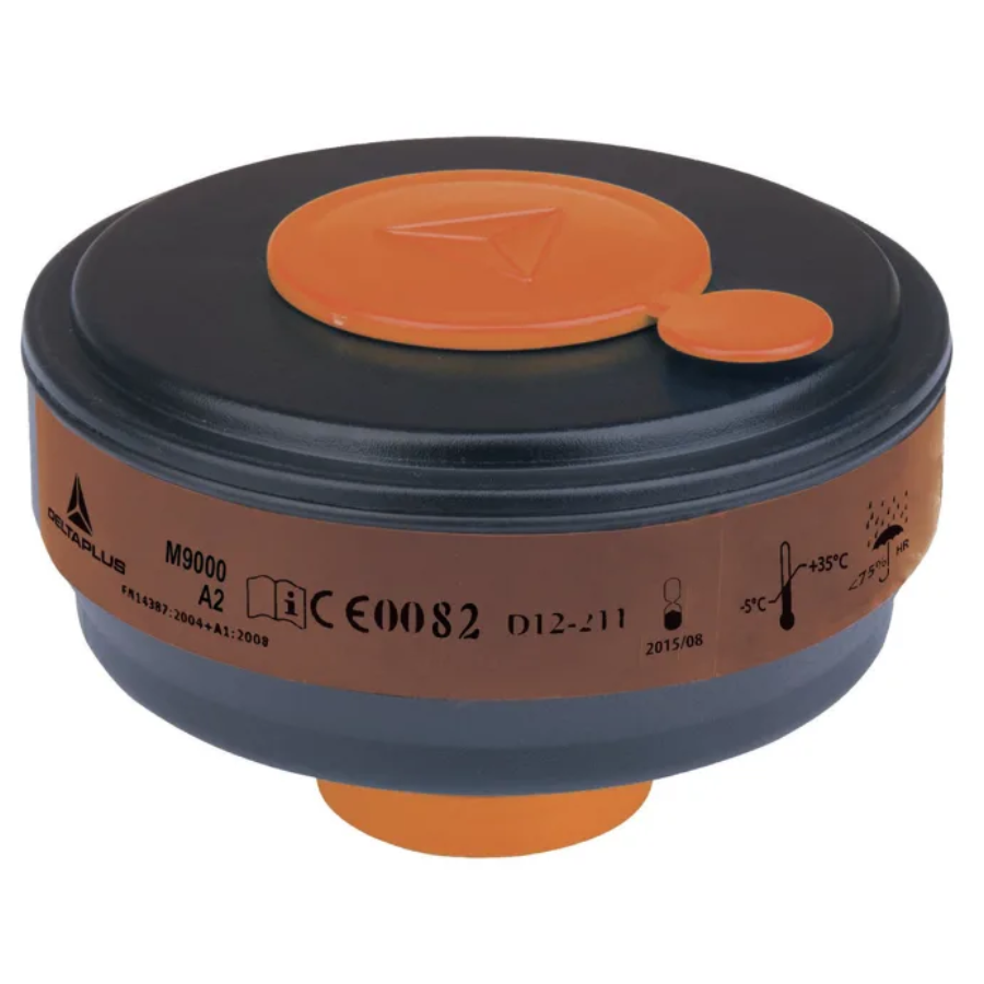 CARTUCHO PARA GASES, VAPORES ORGANICOS M9000A2 X4 UND DELTA PLUS - Imagen 1
