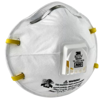 RESPIRADOR CON VALVULA PARA MATERIAL PARTICULADO N95 REF 8210V 3M - Imagen 1