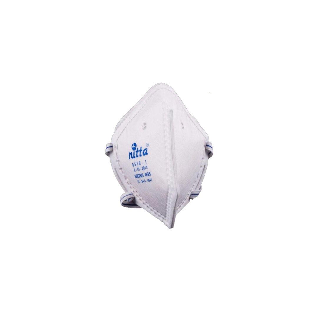 RESPIRADOR N95 PLEGABLE NITTA BLANCO - Imagen 1