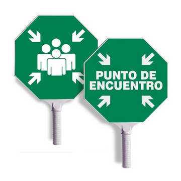 PALETA PUNTO DE ENCUENTRO 30 CM X 30 CM - Imagen 1