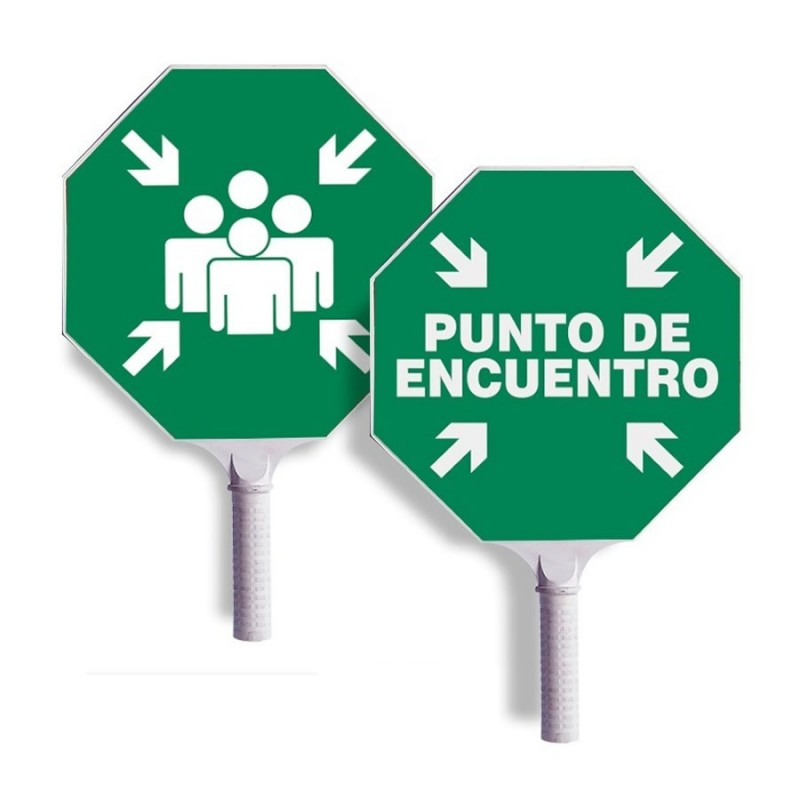 PALETA PUNTO DE ENCUENTRO 30 CM X 30 CM - Imagen 1