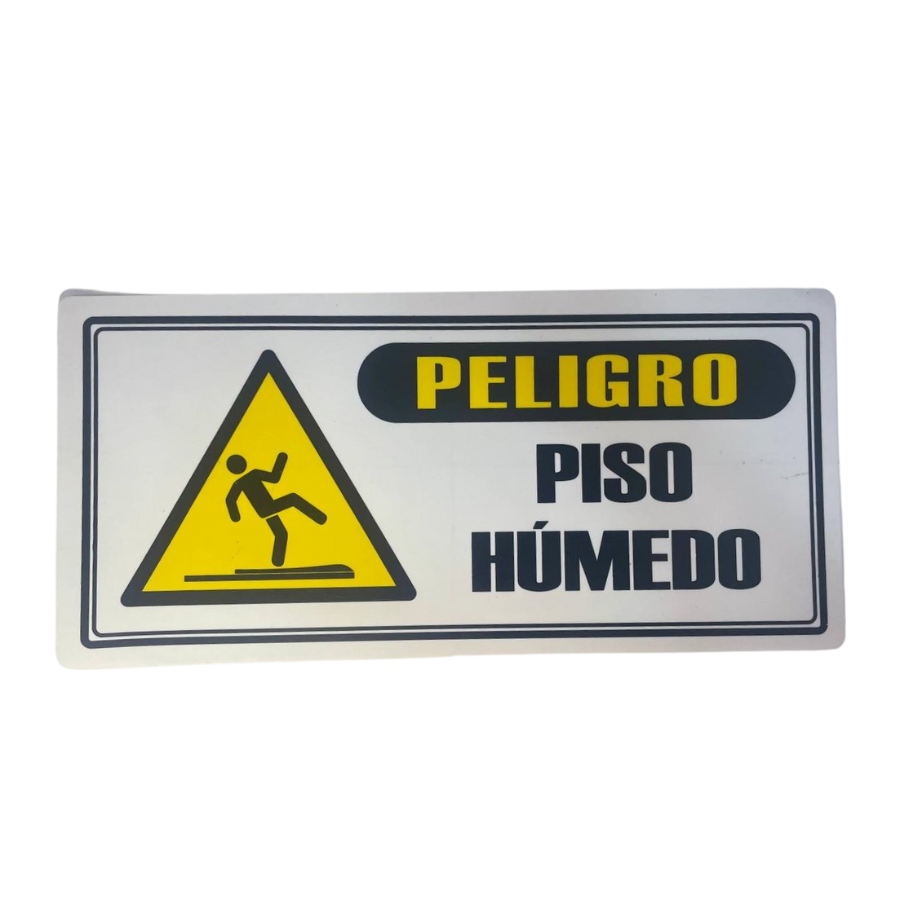 LETRERO DE SENALIZACION 30 X 15 CM STANDARD-PISO HUMEDO - Imagen 1