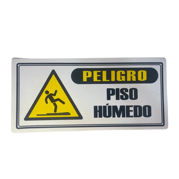 LETRERO DE SENALIZACION 30 X 15 CM STANDARD-PISO HUMEDO - Imagen 1