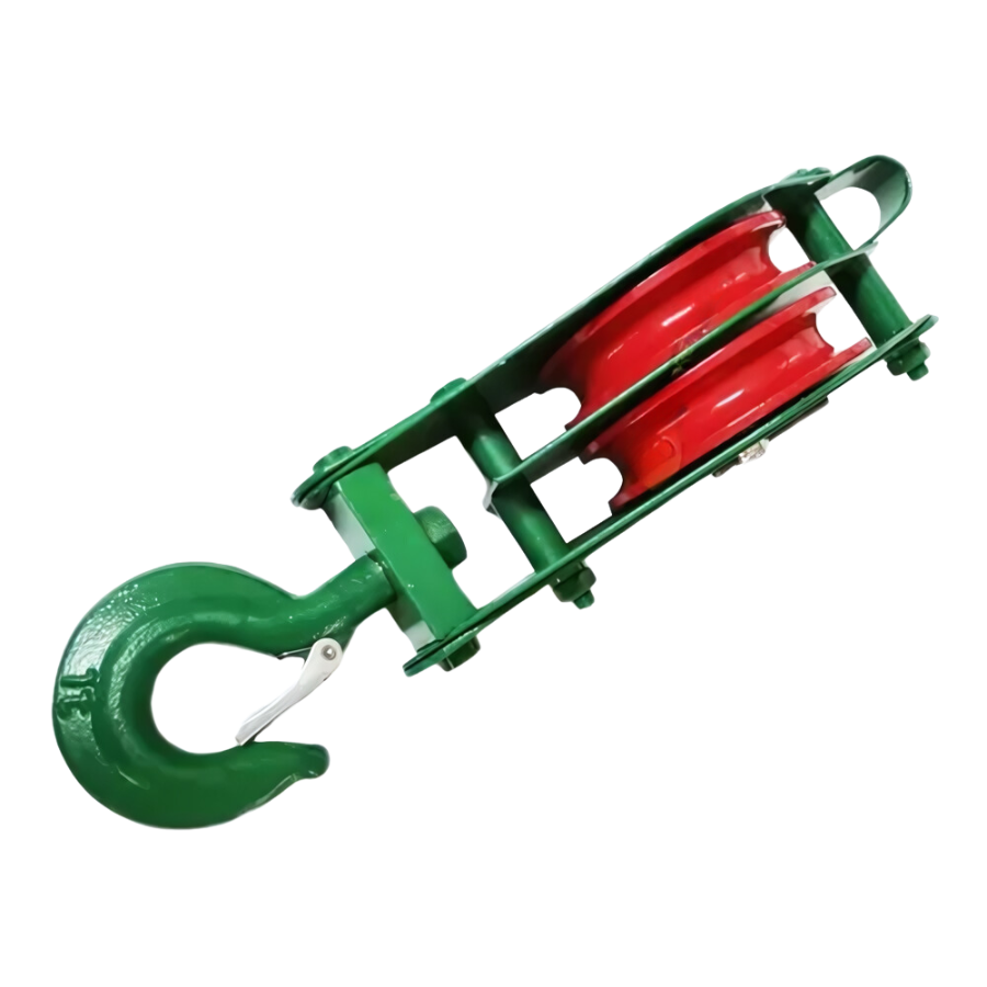 POLEA DOBLE EN ACERO 4" 1 TON - Imagen 1