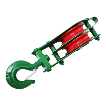 POLEA DOBLE EN ACERO 4" 1 TON - Imagen 1