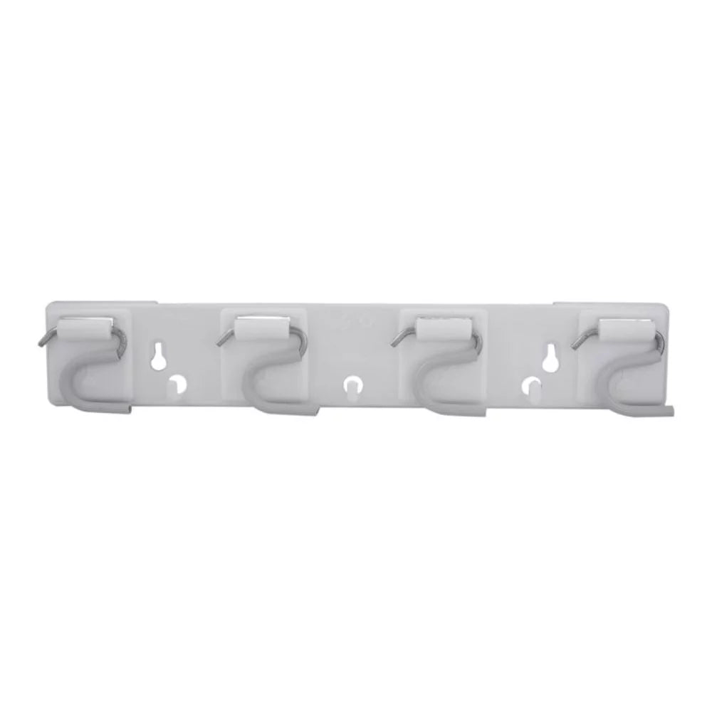 PORTA ESCOBA PLASTICO X 4 GANCHO METALICO 0463 FULLER PINTO - Imagen 1