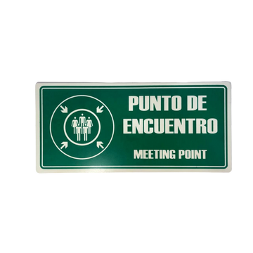LETRERO DE SENALIZACION 43 X 33 CM PUNTO DE ENCUENTRO - Imagen 1
