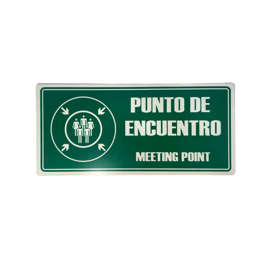 LETRERO DE SENALIZACION 43 X 33 CM PUNTO DE ENCUENTRO - Imagen 1
