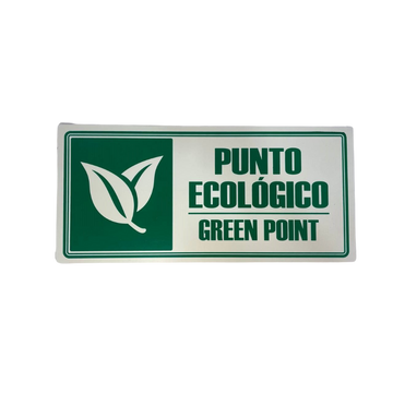 LETRERO DE SENALIZACION 30 X 15 CM STANDARD-PUNTO ECOLOGICO - Imagen 1