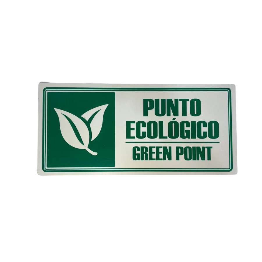 LETRERO DE SENALIZACION 30 X 15 CM STANDARD-PUNTO ECOLOGICO - Imagen 1