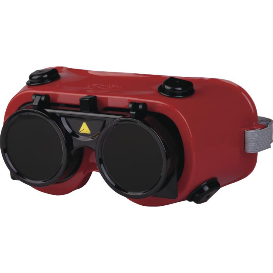 GAFAS DE SOLDADOR ROJO RELEVABLE TOBA3T5 DELTA PLUS - Imagen 1