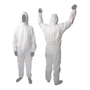 TRAJE EN TELA ANTIFLUIDO BLANCO - Imagen 1