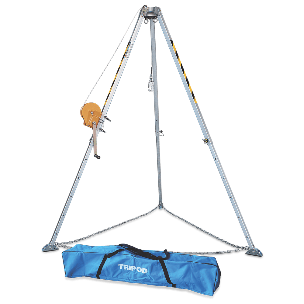 TRIPODE TELESCOPICO DE ALUMINIO PARA RECINTOS CONFINADOS + WINCHE DE 20 MTS + BOLSA DE ALMACENAMIENTO HD-240-20 EPI - Imagen 1