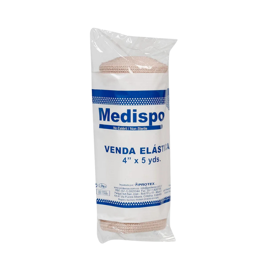 VENDA ELASTICA DE 4 X 5 YARDAS MEDISPO - Imagen 1