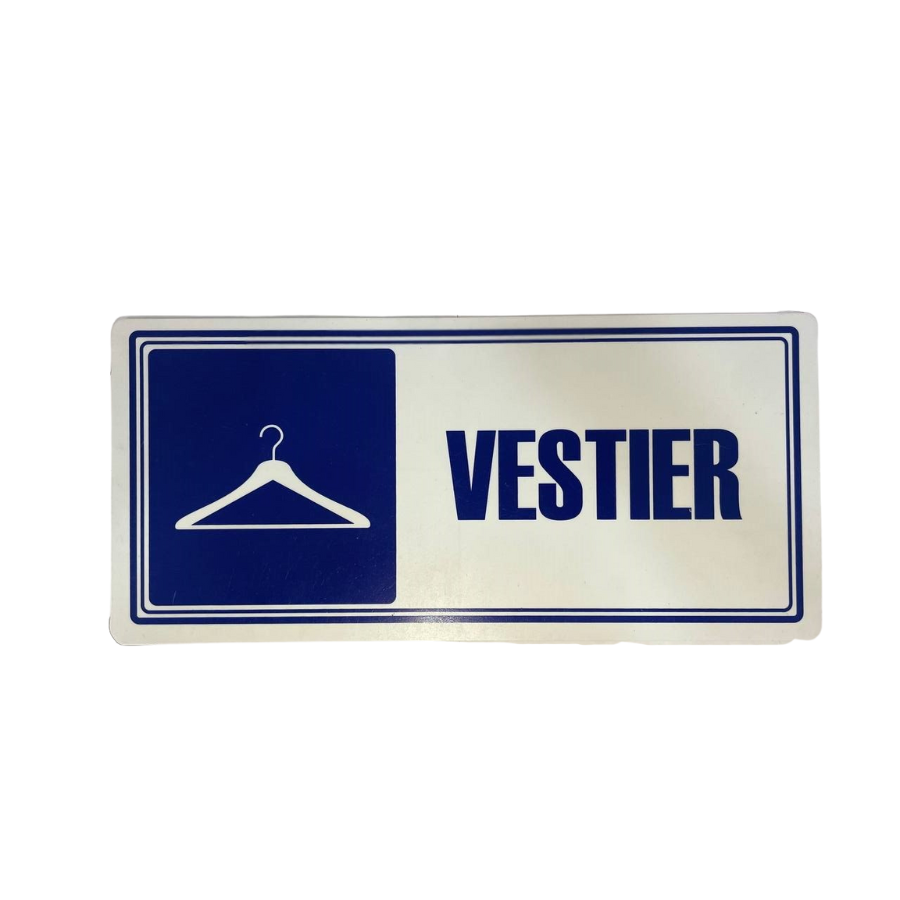 LETRERO DE SENALIZACION 30 X 15 CM STANDARD-VESTIER - Imagen 1
