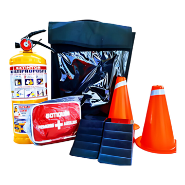 KIT DE CARRETERA PARA CAMION + EXTINTOR 20 LB - Imagen 1