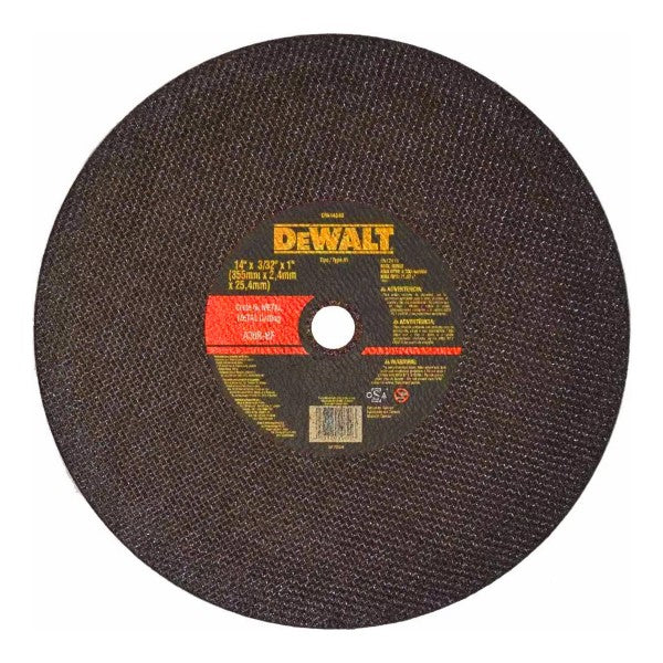 DISCO DE TRONZADORA PARA CORTE DE METAL DE 14 EJE DE 1 ESPESOR 3/32 PROWELD - Imagen 1