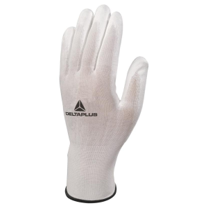 GUANTE DE POLIESTER POLIURETANO BLANCO VE702P DELTA PLUS