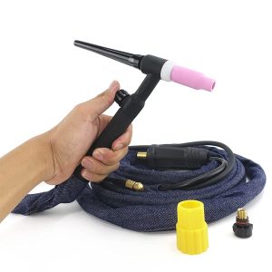 ANTORCHA TIG WP17V-12-2 VALVULA DE GAS EN EL MANGO Y CABLE 10-25 MTS PROWELD