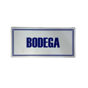 LETRERO DE SENALIZACION 30 X 15 CM STANDARD-BODEGA