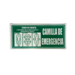 LETRERO DE SENALIZACION 30 X 15 CM STANDARD-CAMILLA DE EMERGENCIA