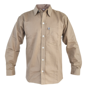 CAMISA DE HOMBRE EN TELA DRIL MANGA LARGA ( T S-XL)