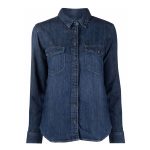 CAMISA MANGA LARGA P/MUJER EN TELA JEAN 7 ONZ
