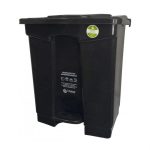 CANECA PLASTICA DE PEDAL 60 LTS NEGRA