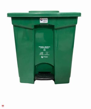 CANECA PLASTICA DE PEDAL 60 LTS VERDE