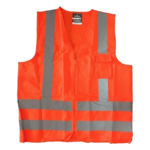 CHALECO REFLECTIVO RODHIA CIERRE BOLSILLO HUMANPACK NARANJA