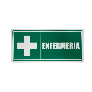 LETRERO DE SENALIZACION 30 X 15 CM STANDARD-ENFERMERIA