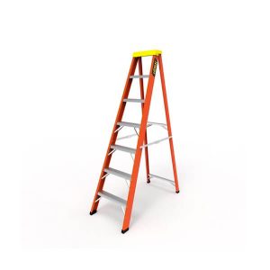 ESCALERA TIJERA 7 PASOS 2.1 MTS FIBRA DE VIDRIO