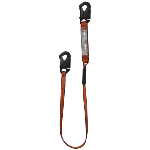 ESLINGA DIELECTRICA CON ABSORBEDOR FIJA EN REATA DOBLE GANCHO PEQUEÑO GED-DSRP-1F EPI
