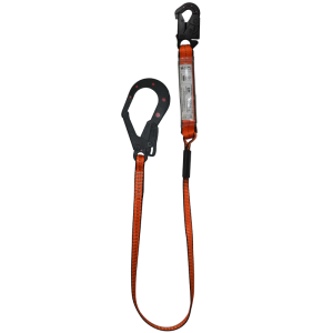 ESLINGA DIELECTRICA CON ABSORBEDOR FIJA EN REATA GANCHO GRANDE - GANCHO PEQUEÑO GED-DSRP-2F EPI