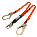 ESLINGA EN Y CON ABSORBEDOR REGULABLE EN REATA DOBLE GANCHO GRANDE - GANCHO PEQUEÑO 301YR-A-2G1P XP
