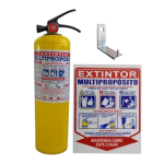EXTINTOR MULTIPROPOSITO ABC X 10 LB SOPORTE+SEÑALIZACION