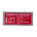 LETRERO DE SENALIZACION 30 X 15 CM STANDARD-GABINETE DE INCENDIO