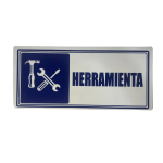LETRERO DE SENALIZACION 30 X 15 CM STANDARD-HERRAMIENTAS