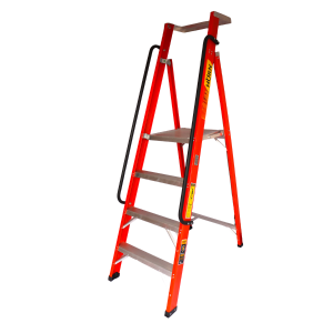 ESCALERA PLATAFORMA 4 PASOS 1.2 MTS FIBRA DE VIDRIO HESC-FV-6-04-IA HORN