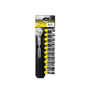 JUEGO DE COPAS HEXAGONALES MANDO 1/2 DE 10-19MM DE 11 PIEZAS FORTE