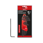 JUEGO DE LLAVES HEXAGONALES  SAE 10 PIEZAS 1/16" A 3/8" HDM-18-004 HANDYMAN
