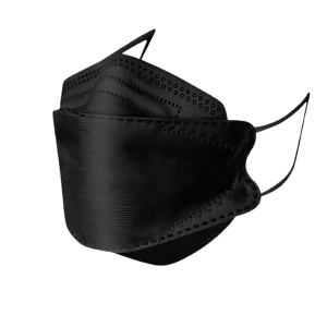 MASCARILLA KN95 TIPO PEZ NEGRO X UND