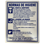 LETRERO DE SENALIZACION 25 X 20 CM STANDARD-NORMAS DE HIGIENE