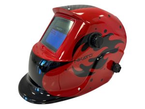 CARETA DE SOLDAR FOTOSENSIBLE COLOR ROJO Y NEGRO ROSE-433E PROWELD