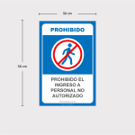 SEÑALIZACION ACRILICO 30 X 30