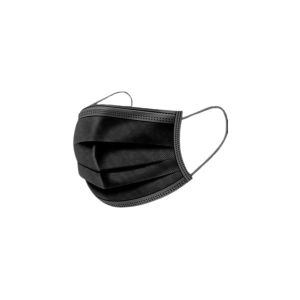 TAPABOCA DESECHABLE TERMOSELLADO NEGRO X 50 UNDS