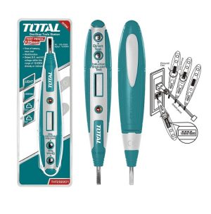 PROBADOR DE VOLTAJE DIGITAL 100-500V AC / 12-220V CD THT292201 TOTAL